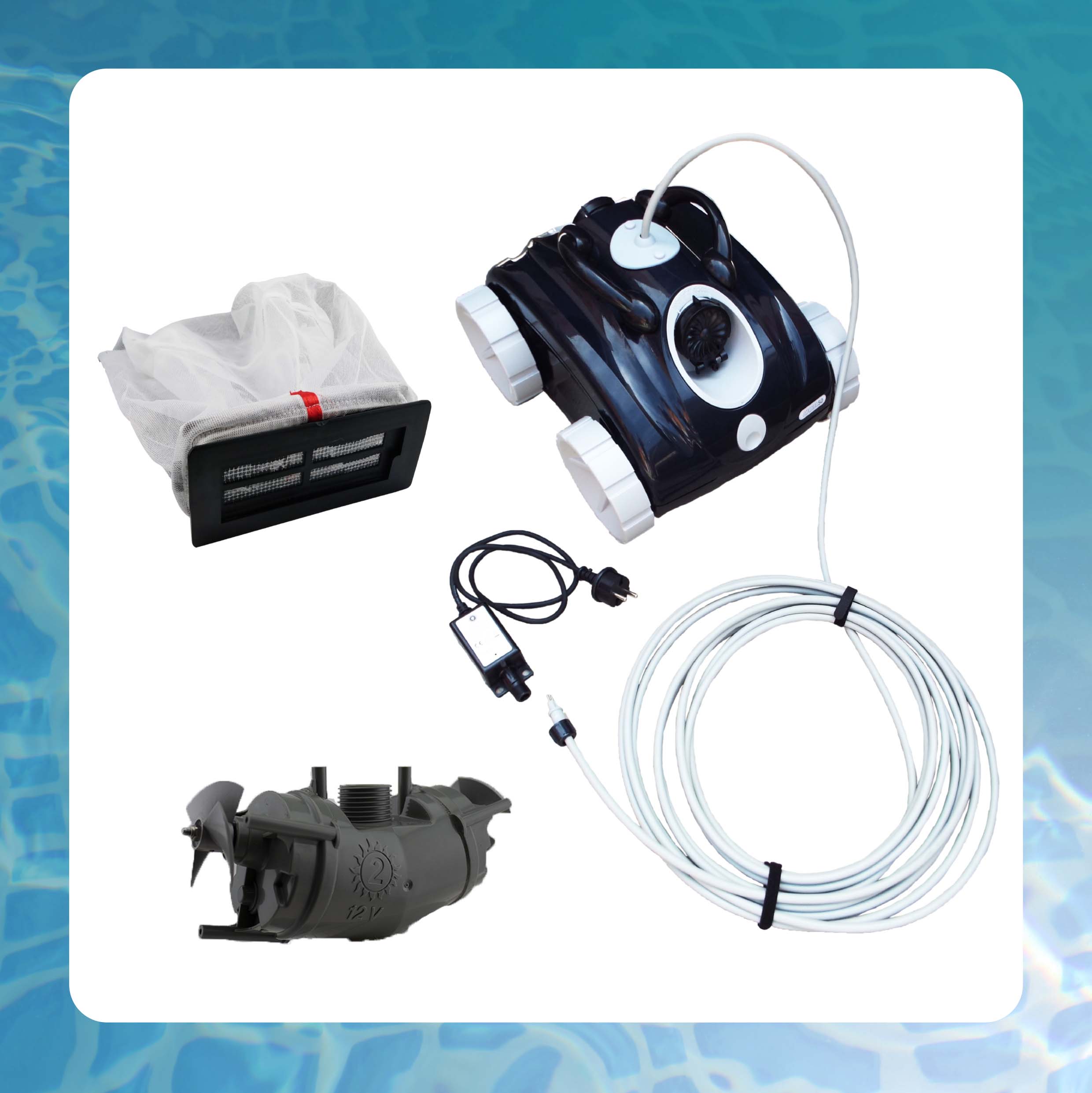 Robot piscine Fond ORCA 050 Sans Fil - PiscineIndustrie