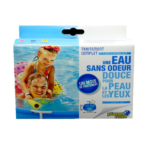 Traitement Complet pour Piscines Enfants à Base d’Oxygène Actif (Bassin < 12 m3) - Sachets Pré Dosés Dissolution Immédiate