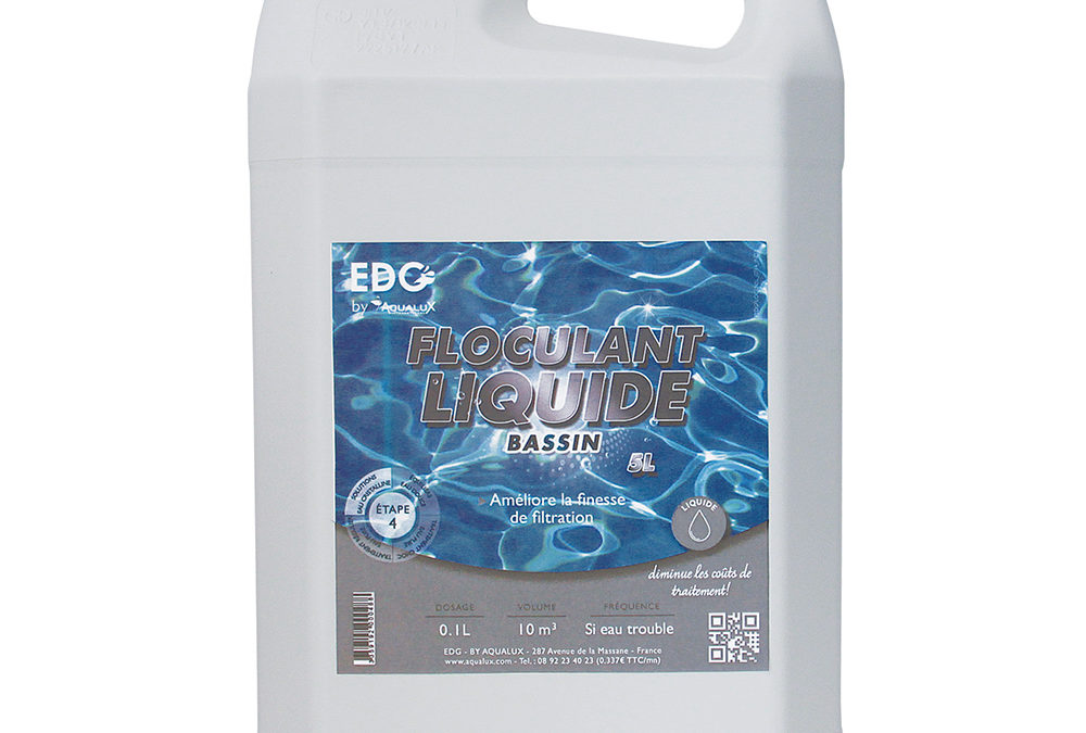 Floculant Clarifiant Piscine Liquide – Bidon 5 litres – EDGBA