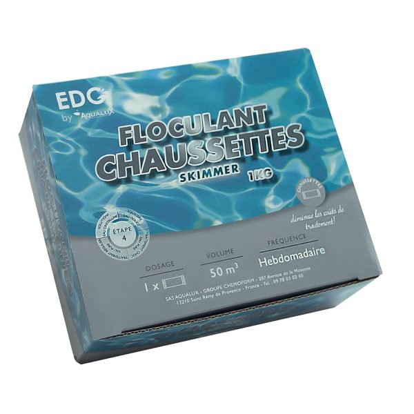 Floculant Piscine Clarifiant - Chaussettes - Boîte de 8 - EDGBA
