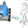 Orca Brosse pour Robot 050 CL - Pièce détachée-OC05-18
