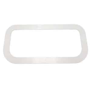 857301 Cache Skimmer Piscine Blanc Béton Rectangle