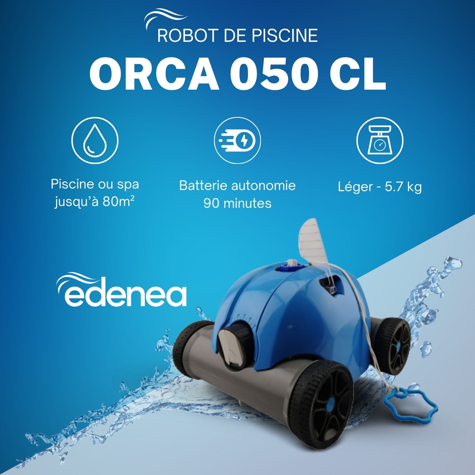ORCA_050CL robot de piscine sans fil