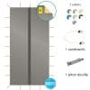 W2.3 Grille devacuation des eaux de pluie piton douille sandowclic avec passant darrimage