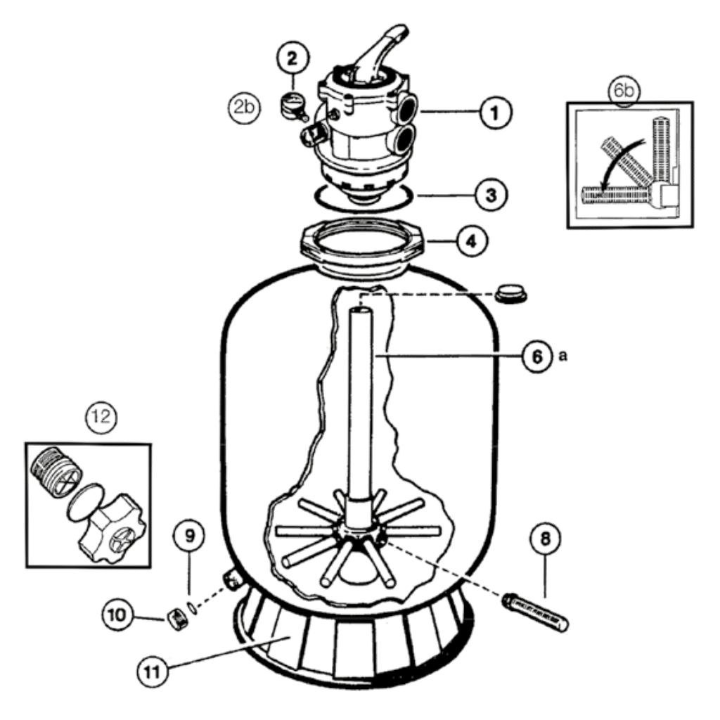 VUE SCHEMA ECLATE FILTRE HAYWARD POWERLINE TOP VUE SCHEMA ECLATE FILTRE HAYWARD POWERLINE TOP