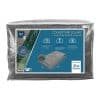 108796 Couverture Solaire Gris Translucide 300 Microns 3.95x7.95 m pour PISCINE ENTERREE 4x8m