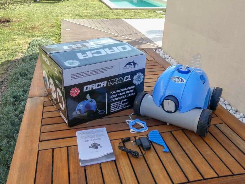 Orca 050CL packaging et éléments inclus