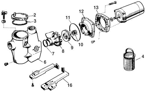 SCHEMA VUE ECLATE POMPE MAXFLO