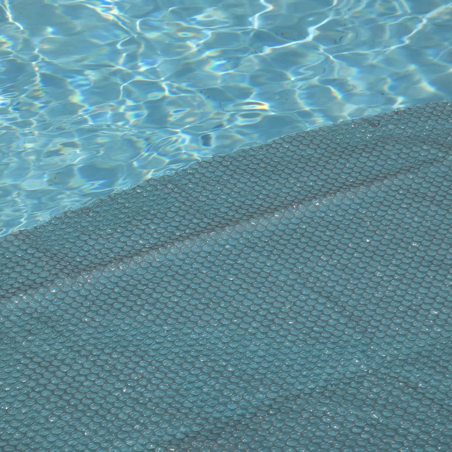 Couverture solaire argent 350 enrouleur