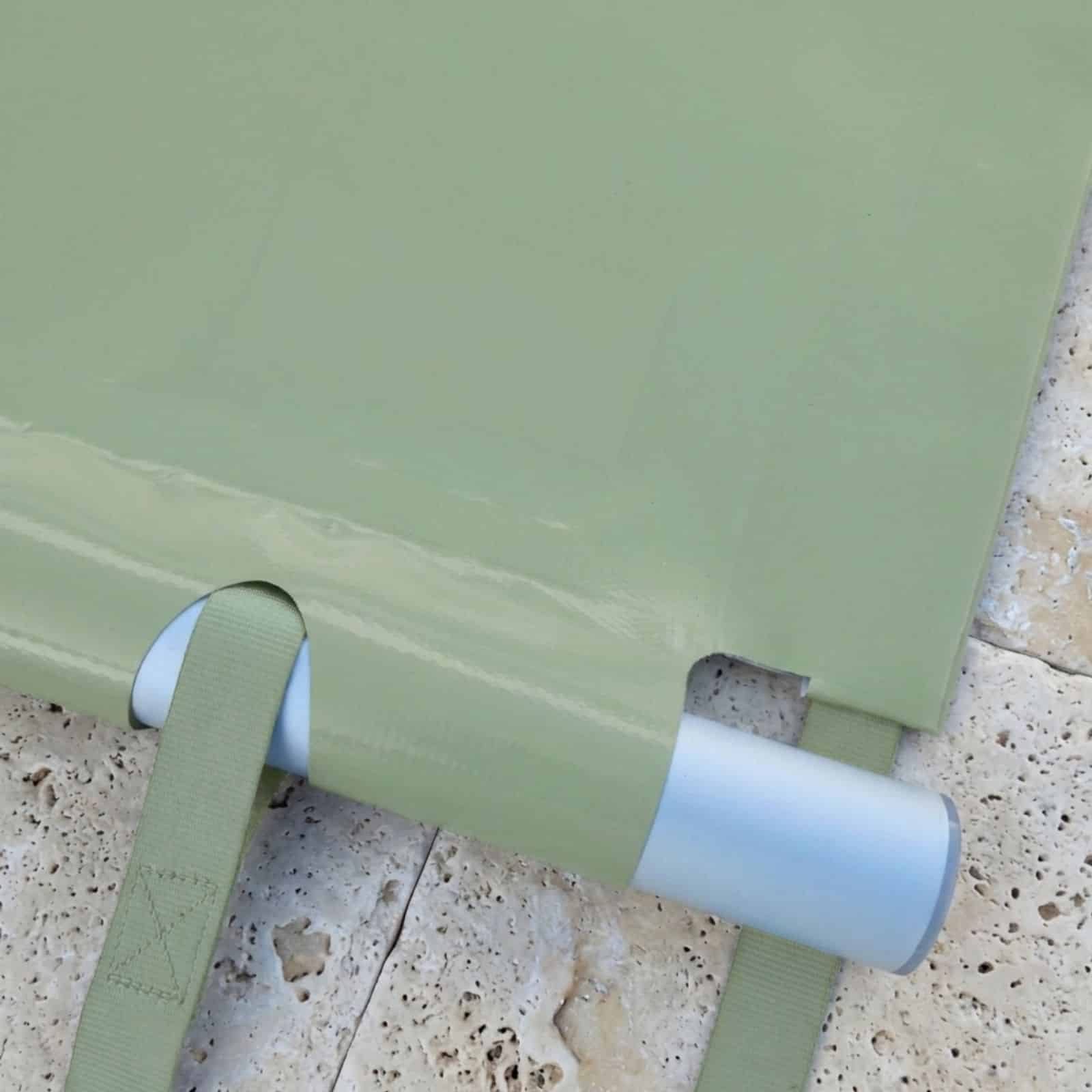 Bâche à barres coloris vert amande