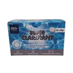 109212 Super Clarifant Floculant Piscine Universel Compatible Cartouche 10 Pastilles 20g EDG (1)