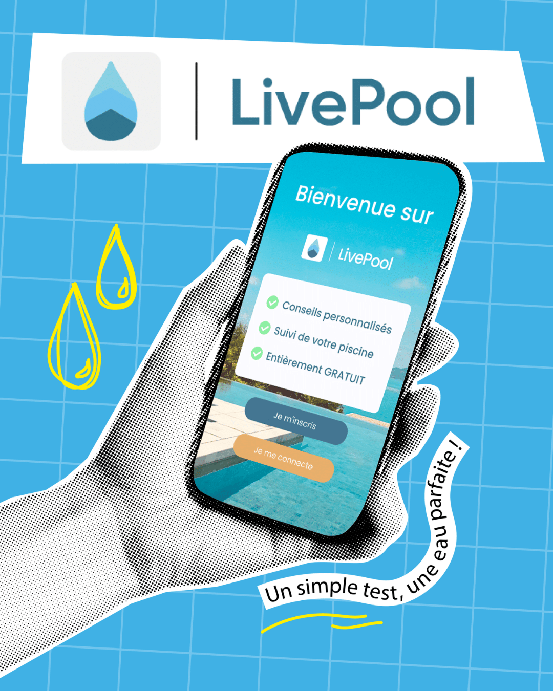 Téléchargez l'application LivePool Care