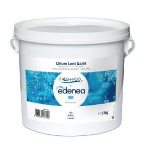 Chlore Lent Piscine  – Traitement Permanent – Galets 200g – 5 kg – Fresh-Pool